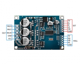 DC 12-36V 500W Brushless Motor Drive Controller Board, Hall BLDC Motor Control Driver Board